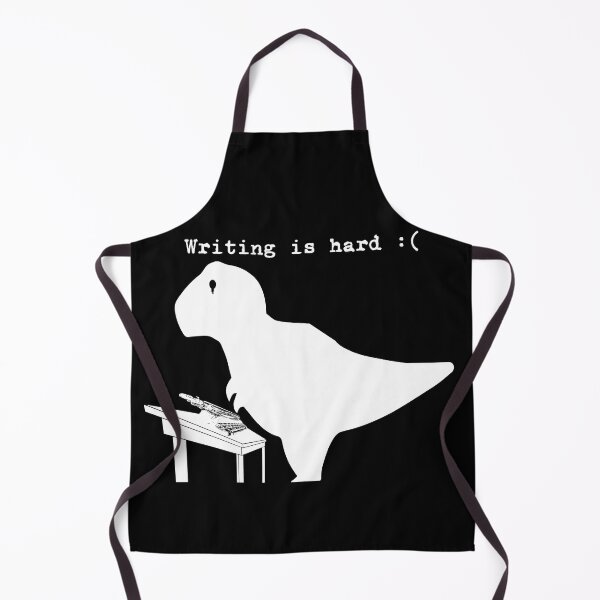 Item preview, Writing is hard | White on black background designed and sold by SassuFraz.