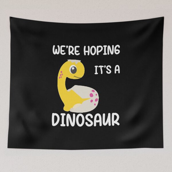 Item preview, we're hoping it's a dinosaur, pregnancy announcement, father's day, matching Mommy Daddy EST, couples pregnancy announcement  funny sarcastic Rude , designed and sold by joygift369.