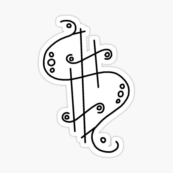 "Strength Sigil" Sticker by MorganBlackthor | Redbubble