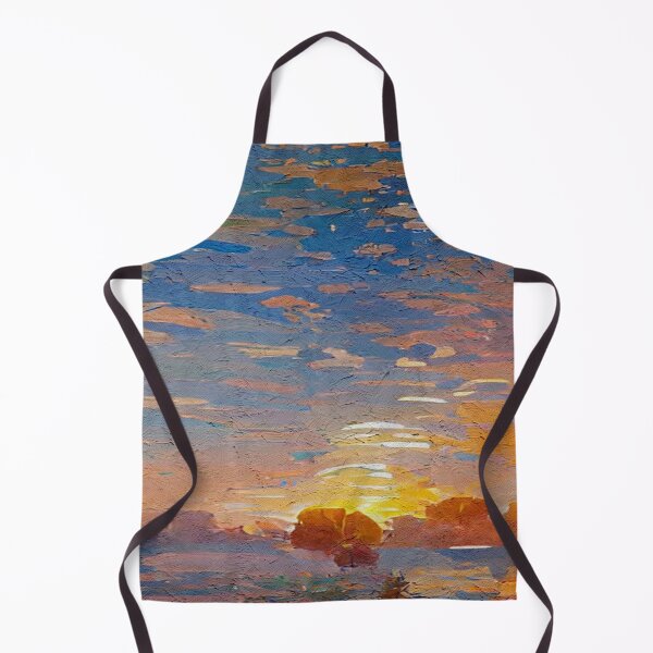Item preview, Pretty Impressionism Landscape Painting Sunset designed and sold by CattlettArt.