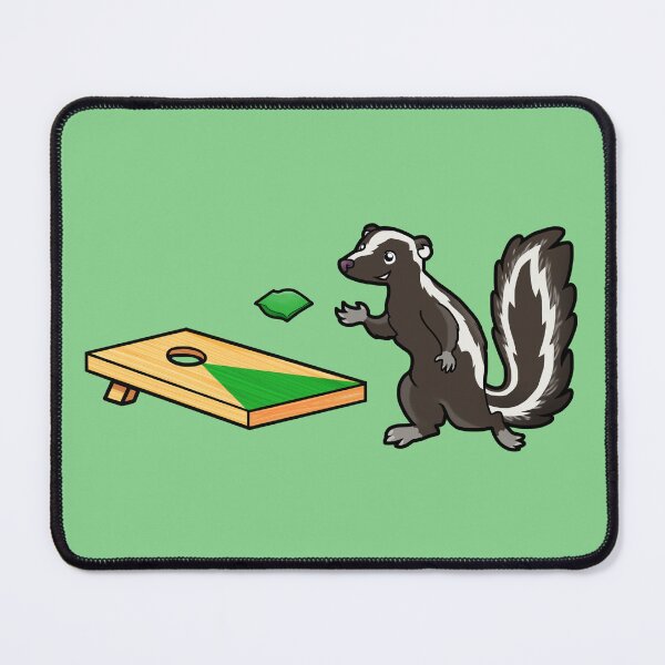 Item preview, Texas Critters Trash Tourney - Skunk Playing Green Cornhole Beanbag Toss Left designed and sold by Zphal.
