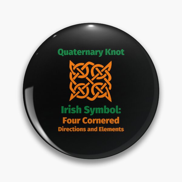 Item preview, Quaternary Knot Irish Symbol: Four Cornered Directions and Elements designed and sold by IrishPOD.