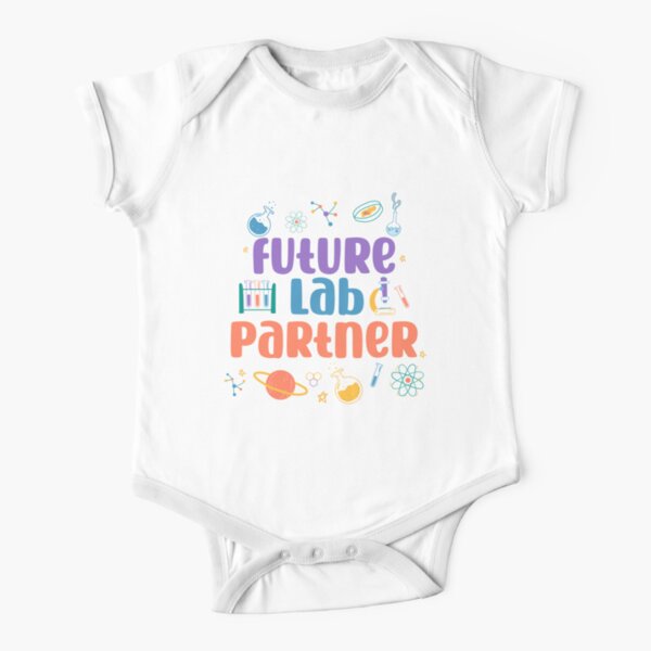 Future Lab Partner Baby Bodysuit Toddler T-Shirt, Science Baby Lab Tech Gift, Laboratory Technician Dad or Mom, Scientist Newborn Clothes Short Sleeve Baby One-Piece