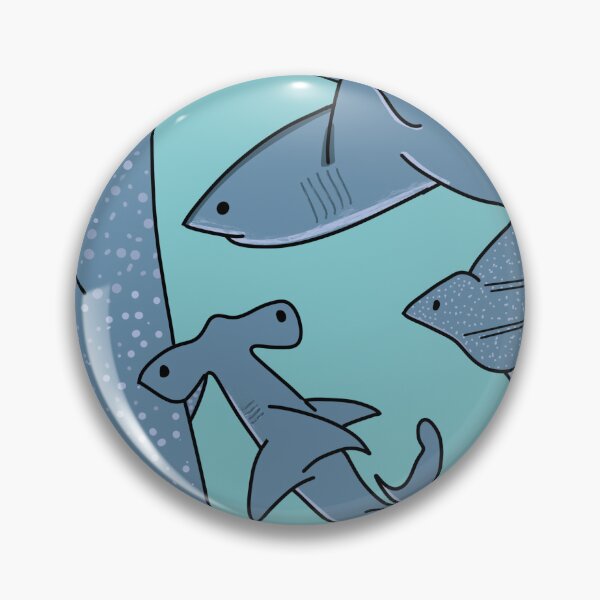 Item preview, Shark print designed and sold by Knotworks-ilm.