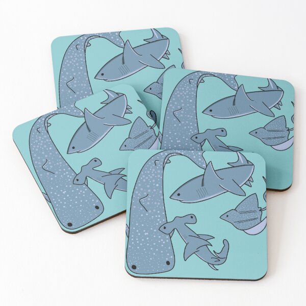 Item preview, Shark print designed and sold by Knotworks-ilm.