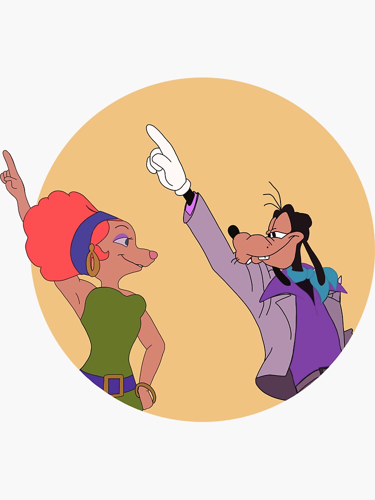 "Goofy movie disco" Sticker by mfassler | Redbubble