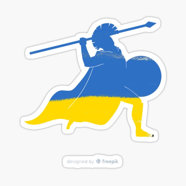 Item preview, Javelin ukraine sticker designed and sold by thegoatsart.