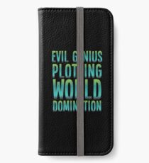 Evil Genius Plotting World Domination iPhone Wallet/Case/Skin