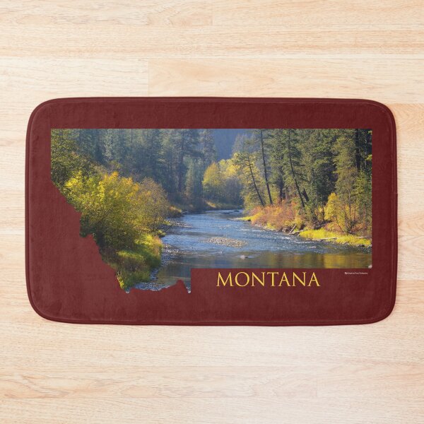 Item preview, Montana- A River Flows through Autumn designed and sold by Whisperingpeaks.