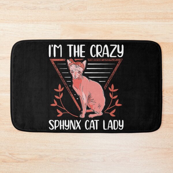 Item preview, Sphynx cat lady in the crazy designed and sold by jackienorfolkal.