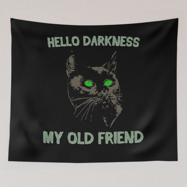 Item preview, Black Cat - Hello darkness my old friend designed and sold by Mariaxjulio.