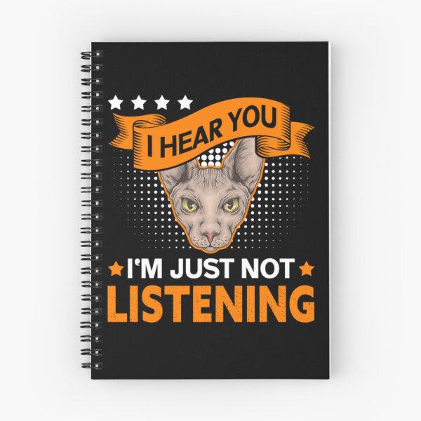 Item preview, Sphynx cat listening hear your designed and sold by jackienorfolkal.