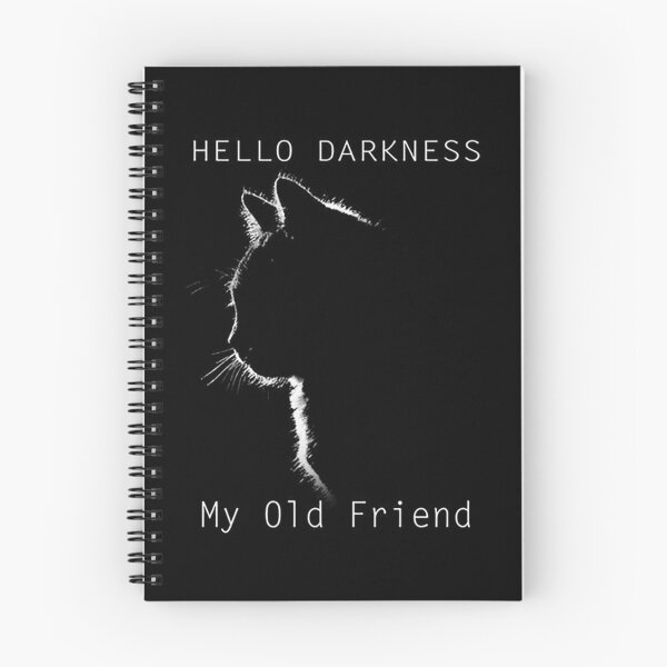 Item preview, Cat Hello Darkness My Old Friend designed and sold by Mariaxjulio.