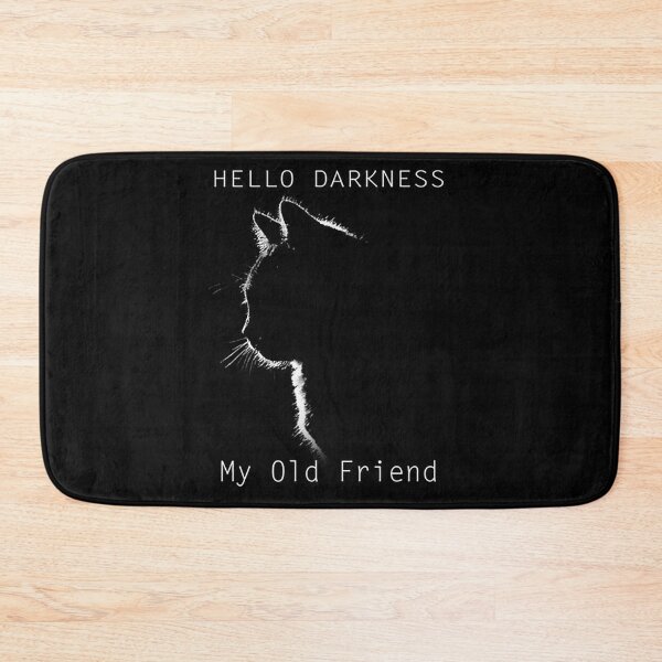 Item preview, Cat Hello Darkness My Old Friend designed and sold by Mariaxjulio.