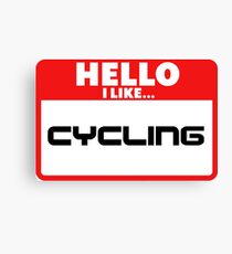 Cycling Canvas Print