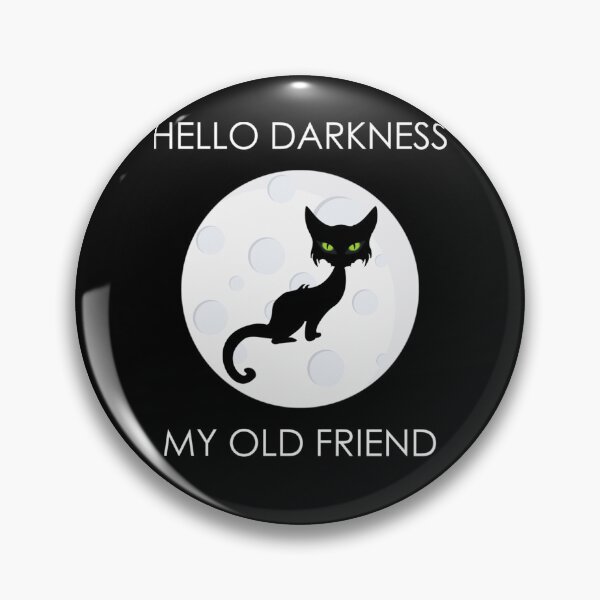 Item preview, Cat Hello Darkness My Old Friend designed and sold by Mariaxjulio.