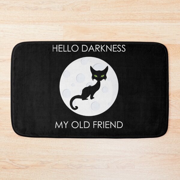 Item preview, Cat Hello Darkness My Old Friend designed and sold by Mariaxjulio.