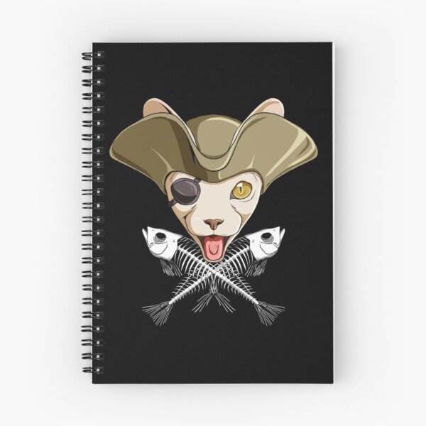Item preview, Sphynx cat pirates skull skeleton designed and sold by jackienorfolkal.