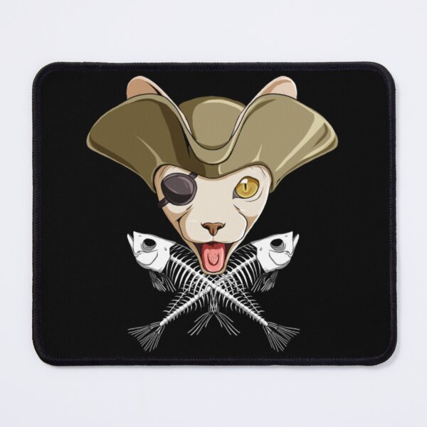 Item preview, Sphynx cat pirates skull skeleton designed and sold by jackienorfolkal.