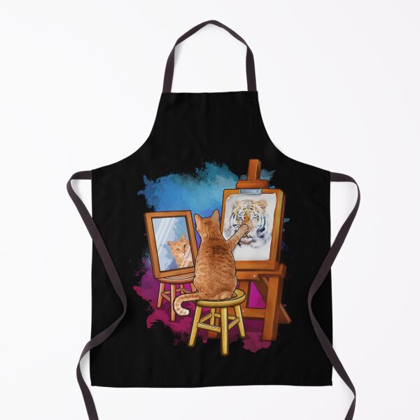 Item preview, Cat Painting Lion Artistic Animals Lover Graphic Novelty designed and sold by Mariaxjulio.