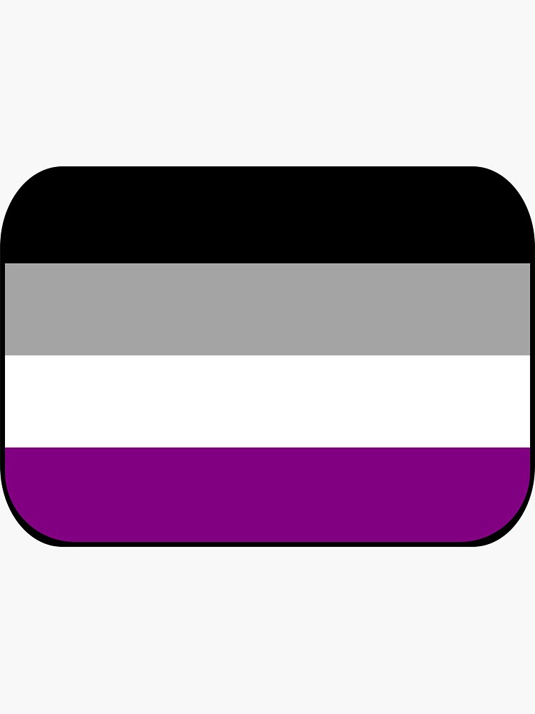 Asexual Flag Sticker Sticker By Pridish Redbubble 7027