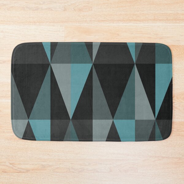Item preview, MidCentury Modern Triangles Dark Teal designed and sold by thepixelgarden.