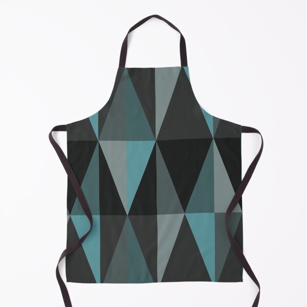 Item preview, MidCentury Modern Triangles Dark Teal designed and sold by thepixelgarden.