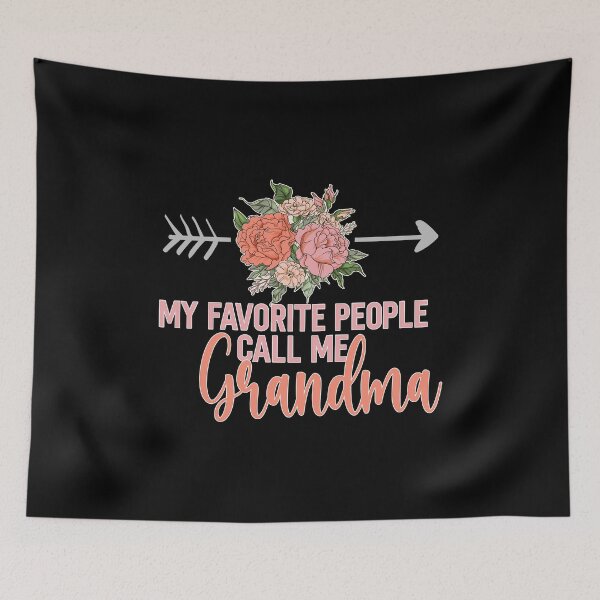 Item preview, Womens My Favorite People Call Me Grandma Floral Mother's Day design designed and sold by Merchking1.