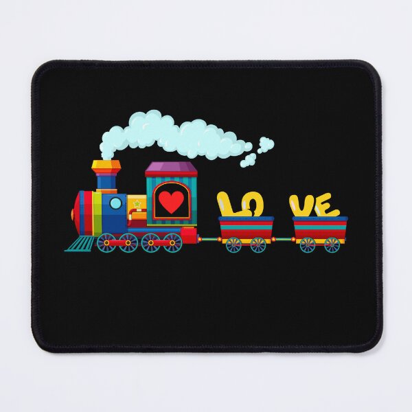 Item preview, Multi Color Retro Love Train Graphic designed and sold by podguy.