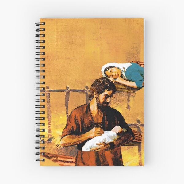Item preview, St. Joseph holds baby Jesus while Mary sleeps. designed and sold by Brasilia.