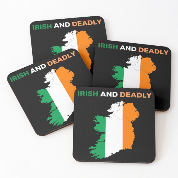Item preview, Irish and deadly green white orange deadly irish map whole ireland designed and sold by Lu &  Partners.