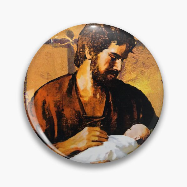 Item preview, St. Joseph holds baby Jesus while Mary sleeps. designed and sold by Brasilia.