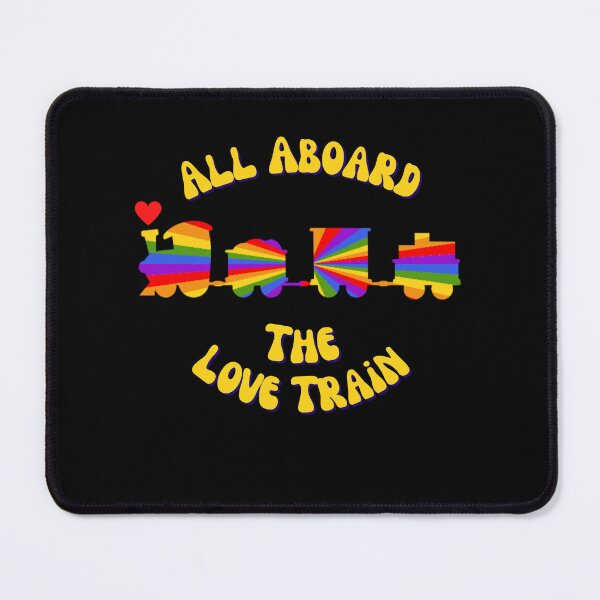 Item preview, Rainbow Retro Love Train Graphic designed and sold by podguy.