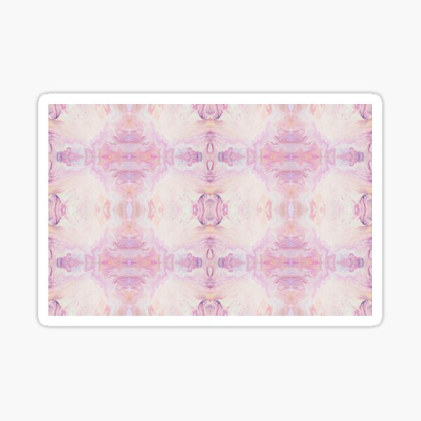 Pink, Orange, Yellow, Purple, and White Painting Sticker