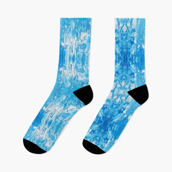 Item preview, Abstract Blue and White Painting designed and sold by Creative-Voyage.