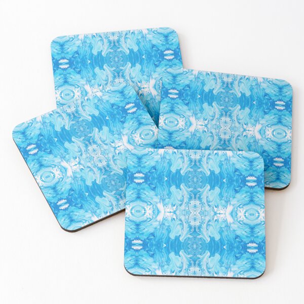 Item preview, Abstract White and Blue Painting designed and sold by Creative-Voyage.