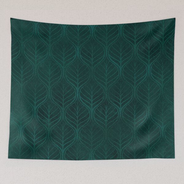 Item preview, Teal Art Deco Pattern, beautiful teal faux metallic and velvet designed and sold by Orianah.