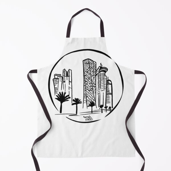 Item preview, WC 2022 - Quatar Skyline Black and White designed and sold by AidanSRybicki.