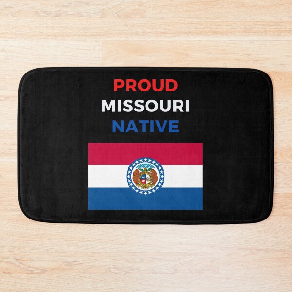 Item preview, Proud Missouri Native red white and blue flag and seal  designed and sold by Lu &  Partners.