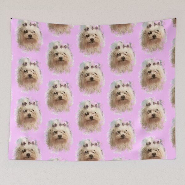 Item preview, cute Maltese portrait by Iritof designed and sold by iritof.