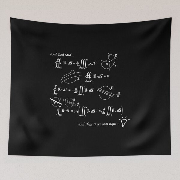 Item preview,  Maxwell's Equations of Light (Dark Background) designed and sold by pschlesi.