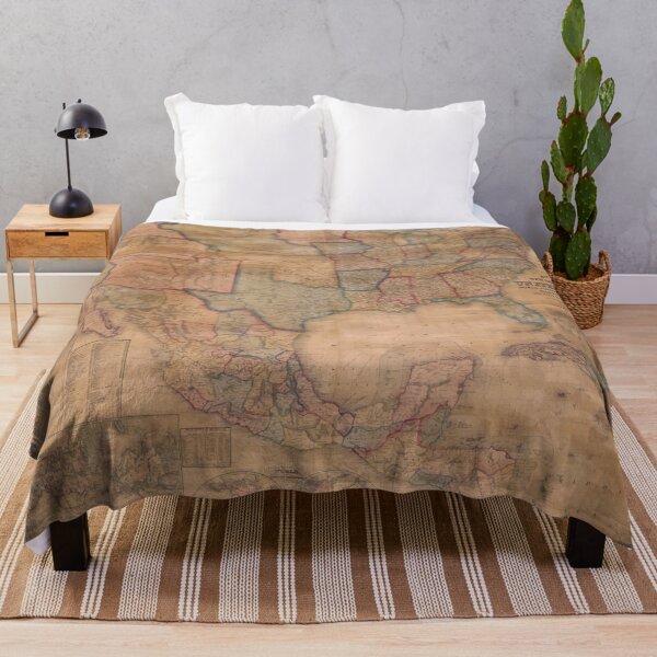 Item preview, Vintage Old United States of America Map All-Over Print designed and sold by GrynszpanDezign.
