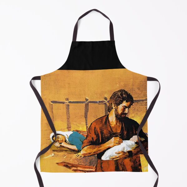 Item preview, St. Joseph holds baby Jesus while Mary sleeps. designed and sold by Brasilia.