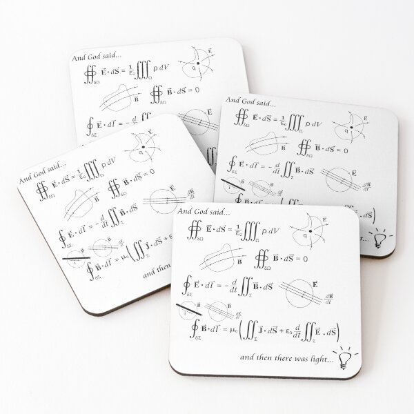 Item preview, Maxwell's Equations of Light (Light Background) designed and sold by pschlesi.