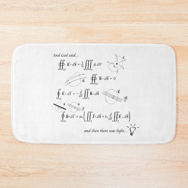 Item preview, Maxwell's Equations of Light (Light Background) designed and sold by pschlesi.