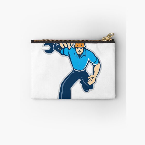 Item preview, Mechanic Spanner Wrench Running Retro designed and sold by patrimonio.