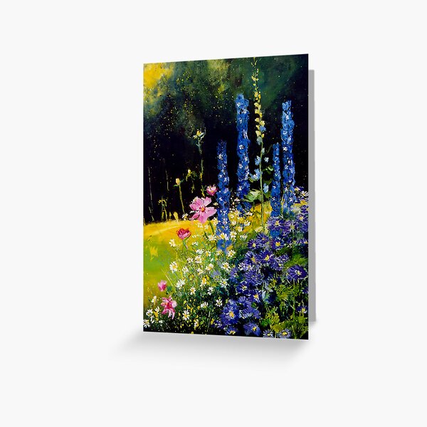 Item preview, Delphiniums and cosmos  designed and sold by calimero.