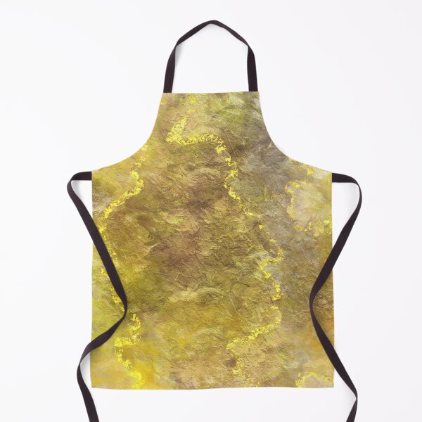 Aperçu de l'œuvre Art abstrait de texture jaune et marron avec des veines de feuille d'or créée et vendue par Artistic  Ambience.