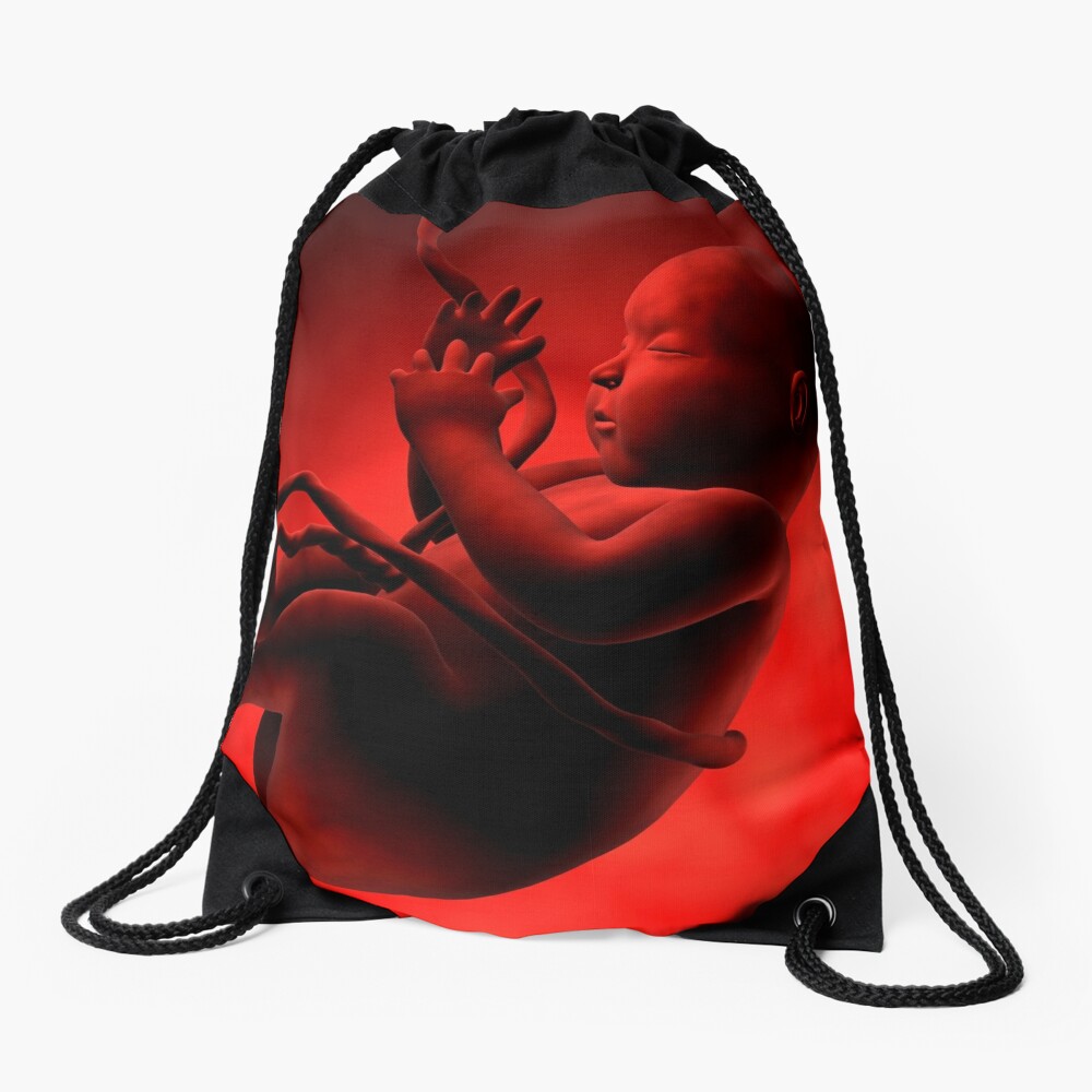 "Fetus Inside Womb." Drawstring Bag By StocktrekImages | Redbubble