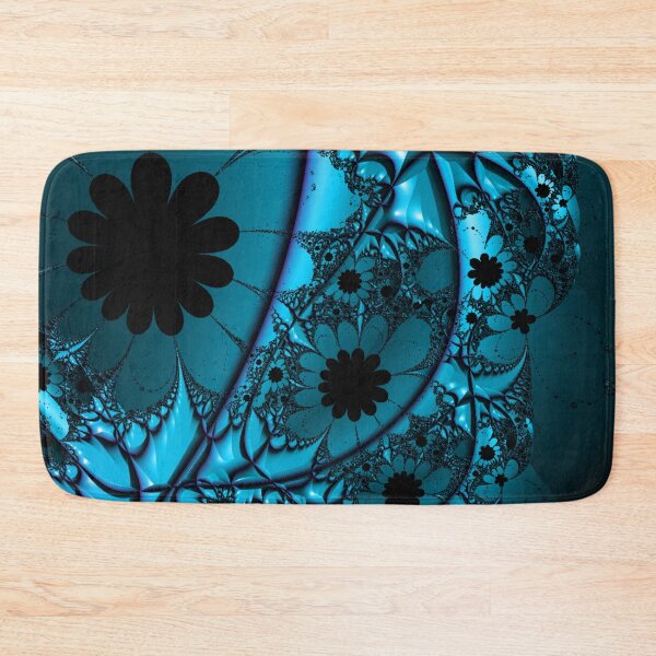Item preview, Antique Blue Abstract Floral Fractal | High Vibrational | Classy Fractals designed and sold by JillyJ05.